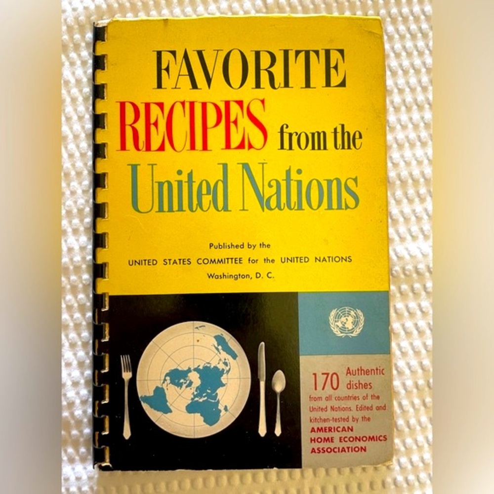 cookbook 1956 United Nations recipe book